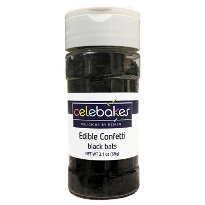 Celebakes Back Bats Edible Confetti, 2.1 oz.