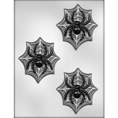Spider On Web Chocolate Mold, 3 1/2"