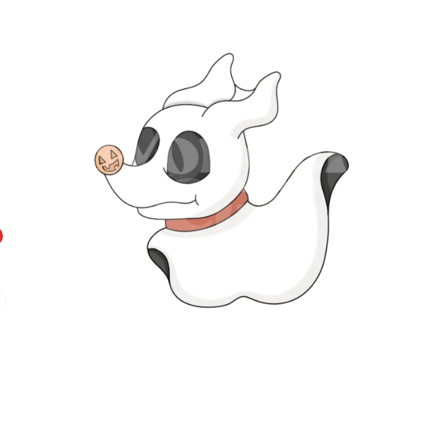 Ghost Dog Cookie cutter, 3.5