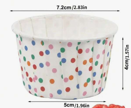 Polka Dot Cupcake Baking Cups, 20ct