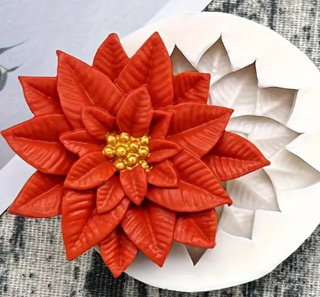 Poinsettia Silicone Mold