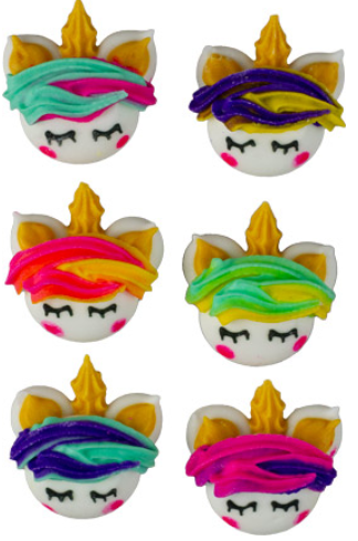 Unicorn Faces, 6ct