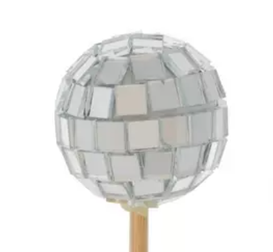 Disco Ball Cupcake Toppers, 6ct