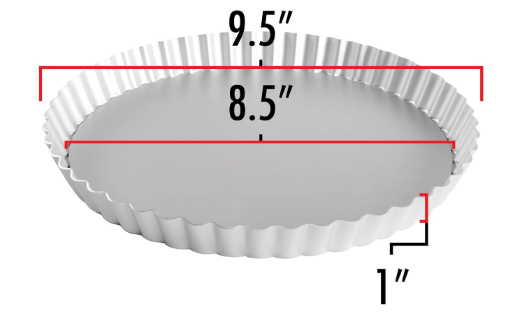 Round Fluted Tart Pan