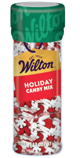 Candy Cane Shaped Sprinkles