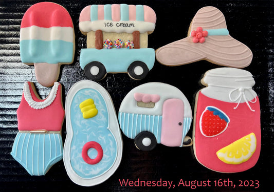 Wednesday 8/16/2023: Sugar Cookie Decorating class - Summertime! (Please read class details below)
