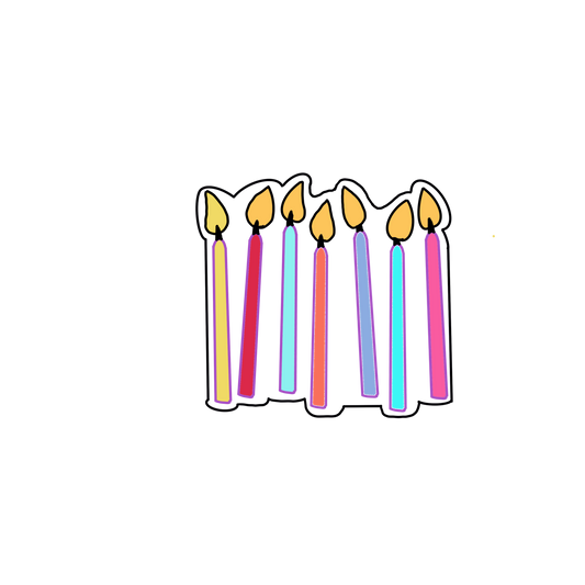 Candles cookie cutter 3.5 in