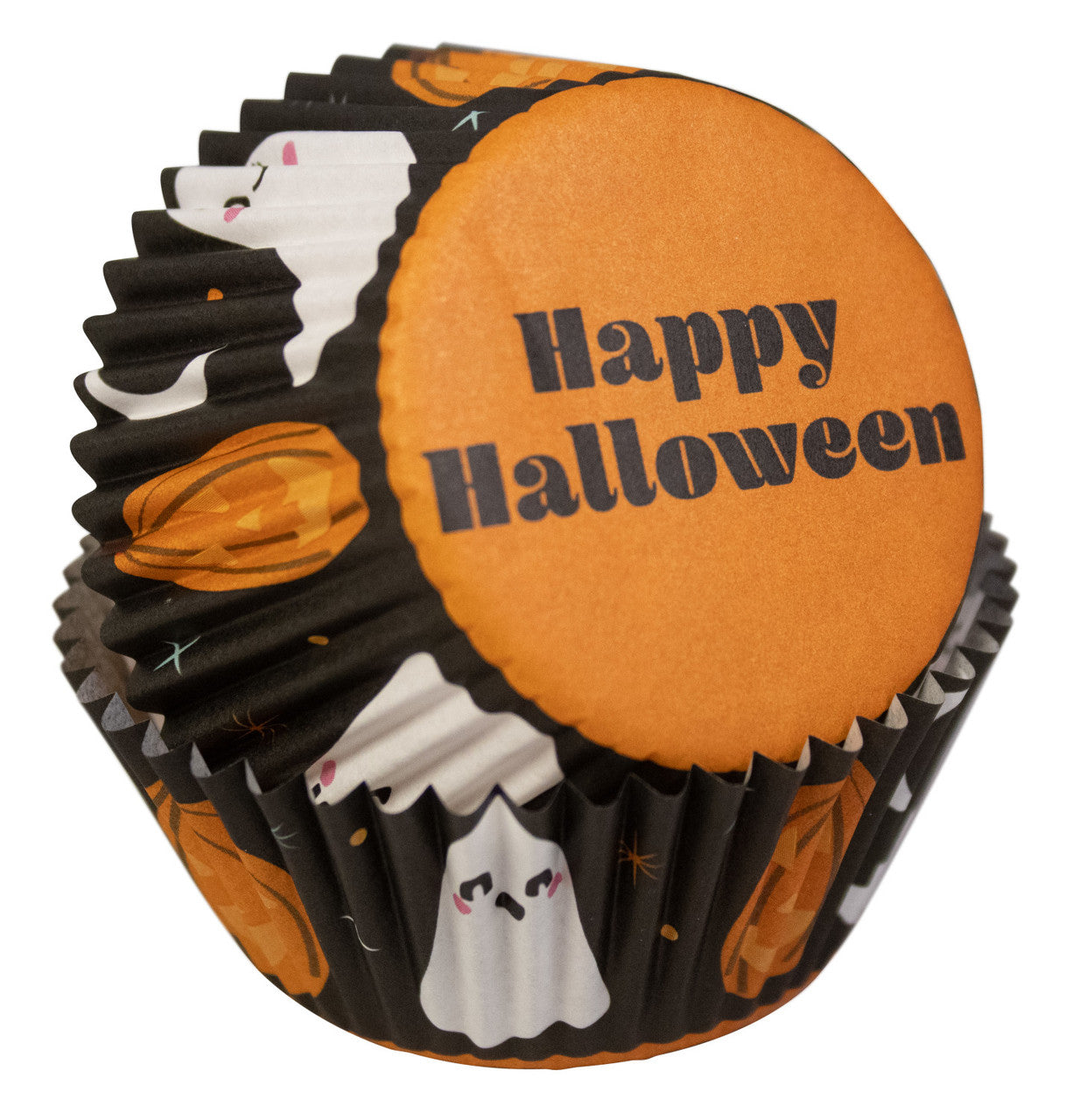 HAPPY HALLOWEEN CUPCAKE LINERS STANDARD SIZE, 24-COUNT