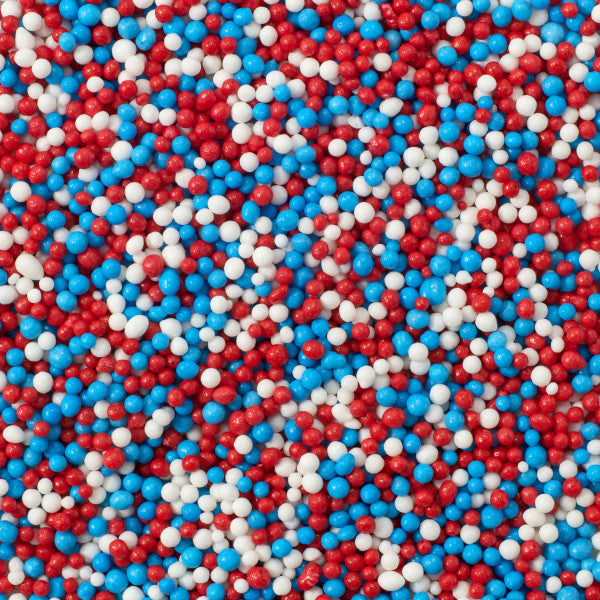 Red, White and Blue Nonpareils, 4 oz