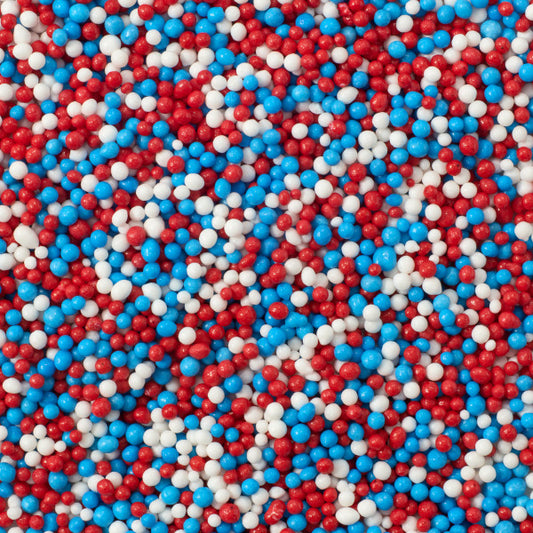 Red, White and Blue Nonpareils, 4 oz