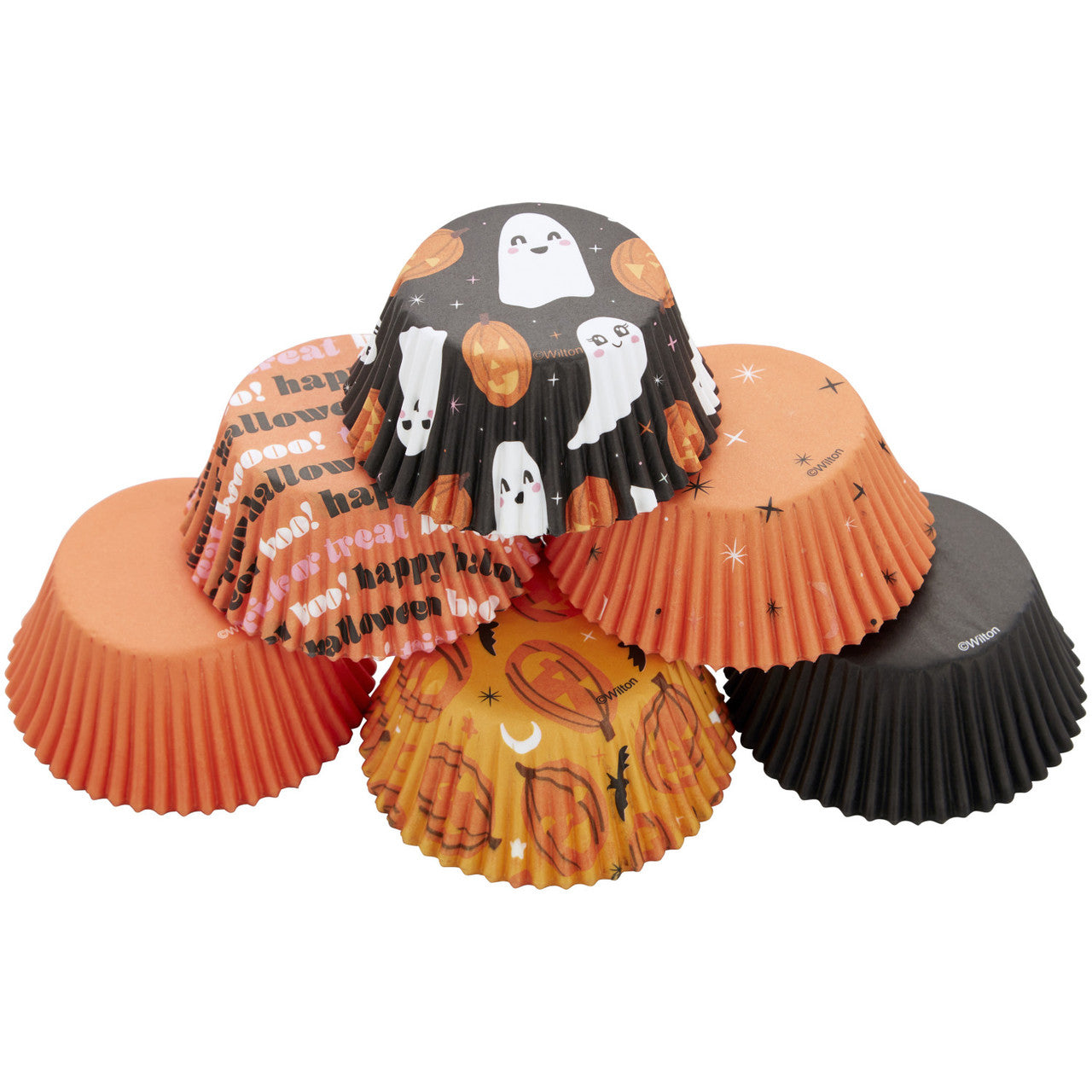 Happy Halloween Paper Halloween Cupcake Liners, 150-Count