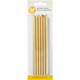 Tall Gold Birthday Candles