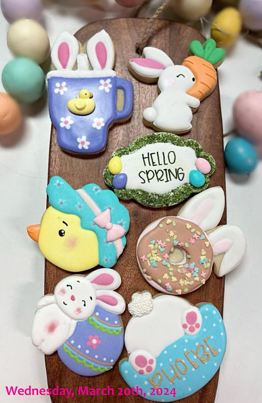 Wednesday 3/20/2024: Sugar Cookie Decorating class - Easter theme