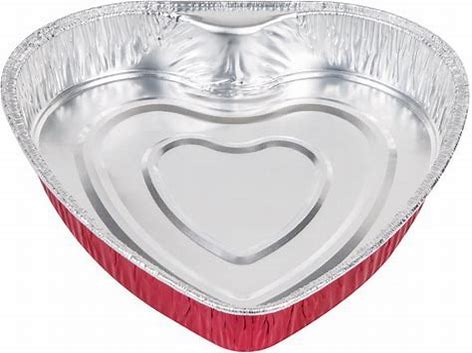 Foil Heart Shaped Cake Pans ,