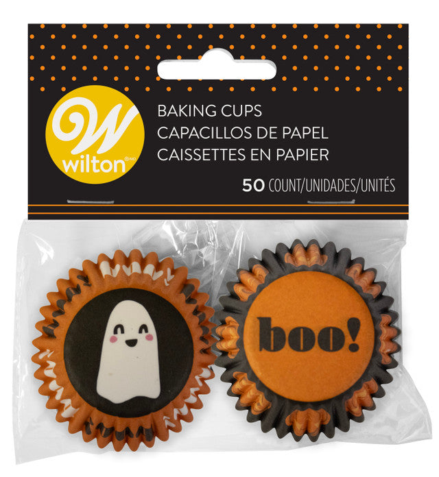 PUMPKIN MINI CUPCAKE LINERS, 50-COUNT