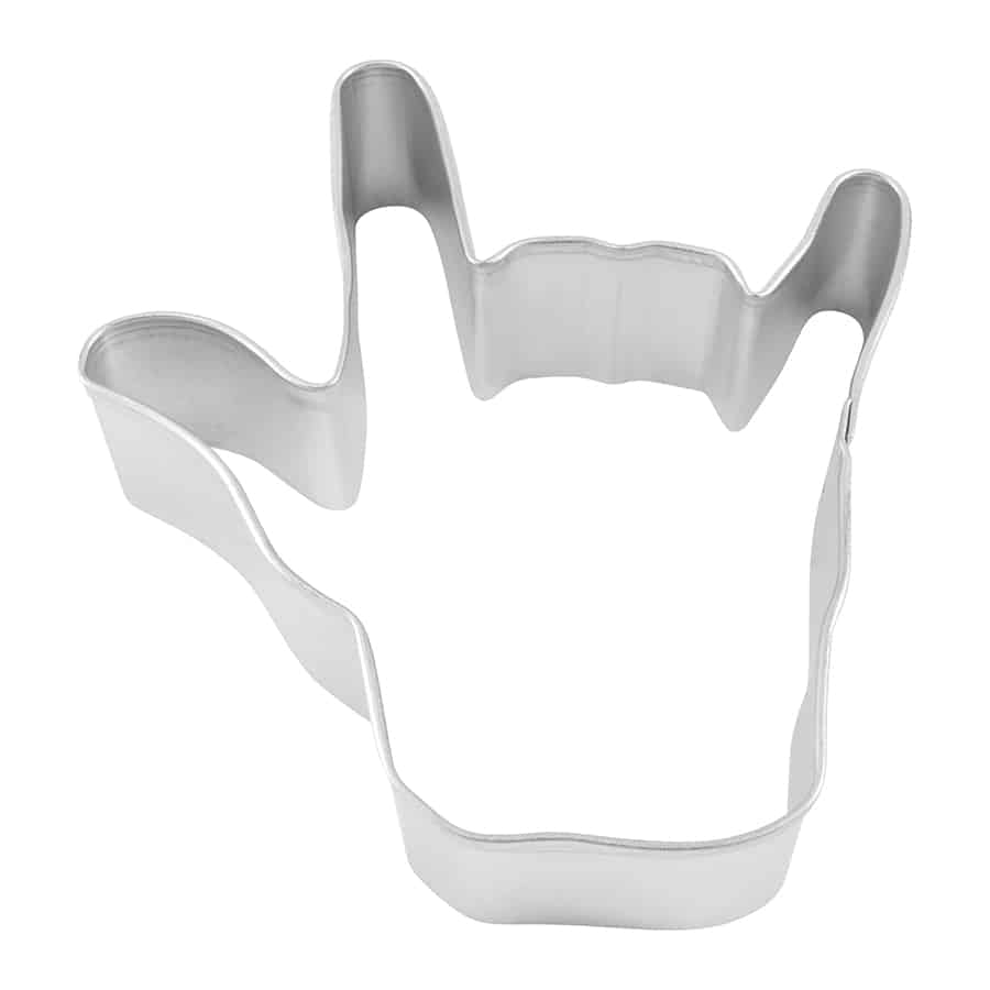 LOVE HANDS COOKIE CUTTER (3.75″)