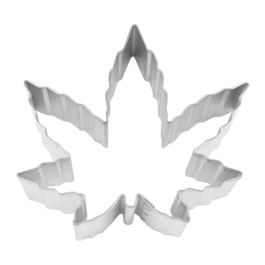 MARIJUANA LEAF COOKIE CUTTER (4″)