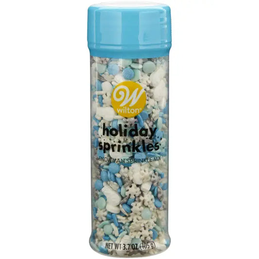 Winter Snowflake and Snowman Holiday Sprinkle Mix, 3.7 oz.
