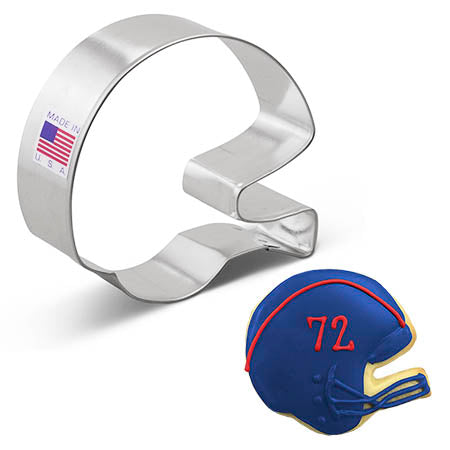 Football Helmet Cookie Cutter 3 1/2"
