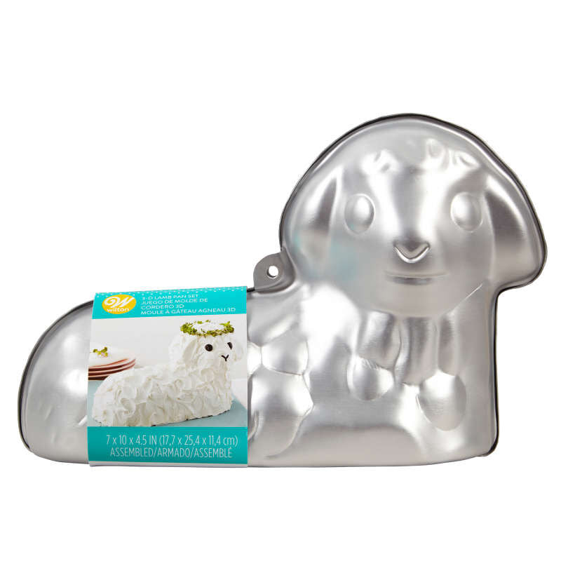 3-D Lamb Cake Mold, 2-Piece Cake Pan Set