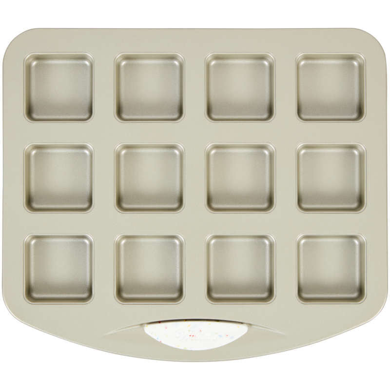 Daily Delights Non-Stick Mini Square Pan, 12-Cavity