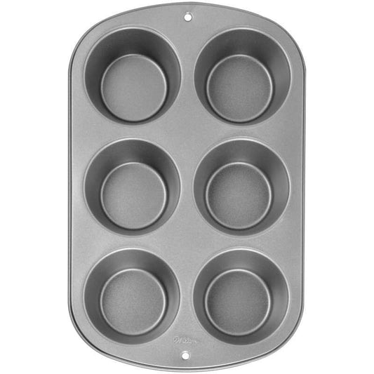 Recipe Right Nonstick Jumbo Muffin and Cupcake Pan, 6-Cavity