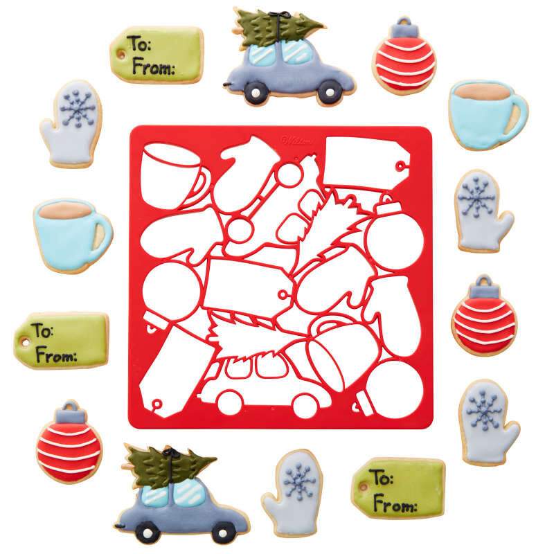 Christmas Multi-Cookie Cutter Sheet - Sorry, we do NOT offer shipping on ALL products. Local Pick up only please.