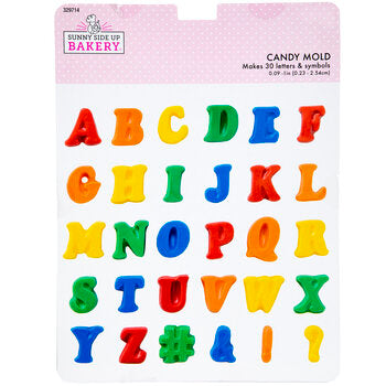 Candy Mold,30 Letters & Symbols