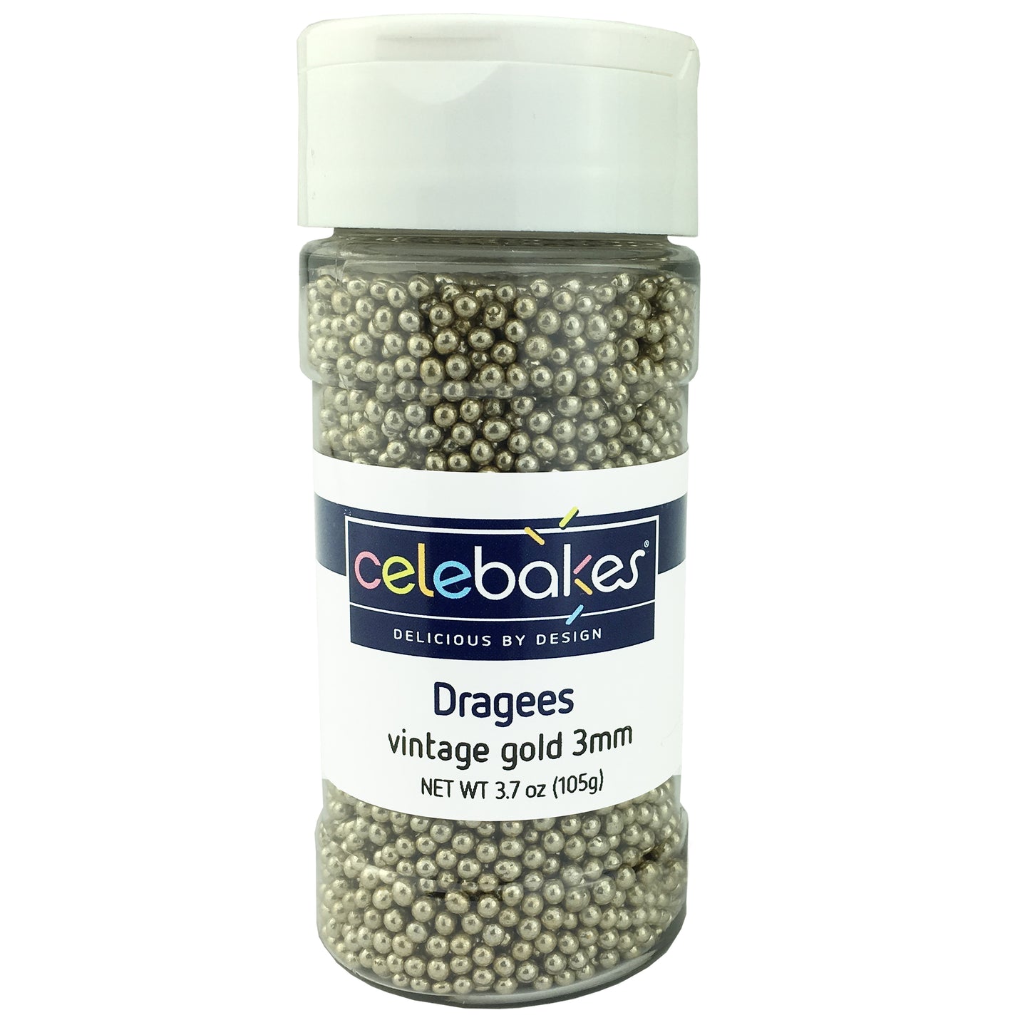 Celebakes Dragees 3 mm, 3.7 oz.