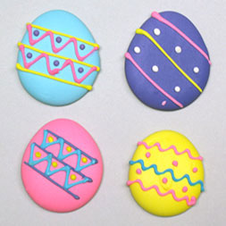 Easter Eggs - Royal Icing, 4ct