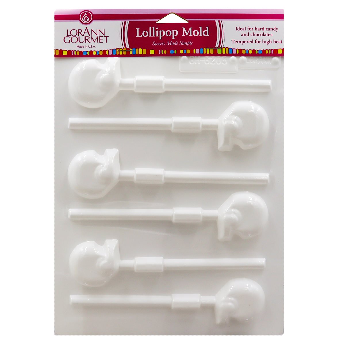 Football Helmets Lollipop Sheet Mold