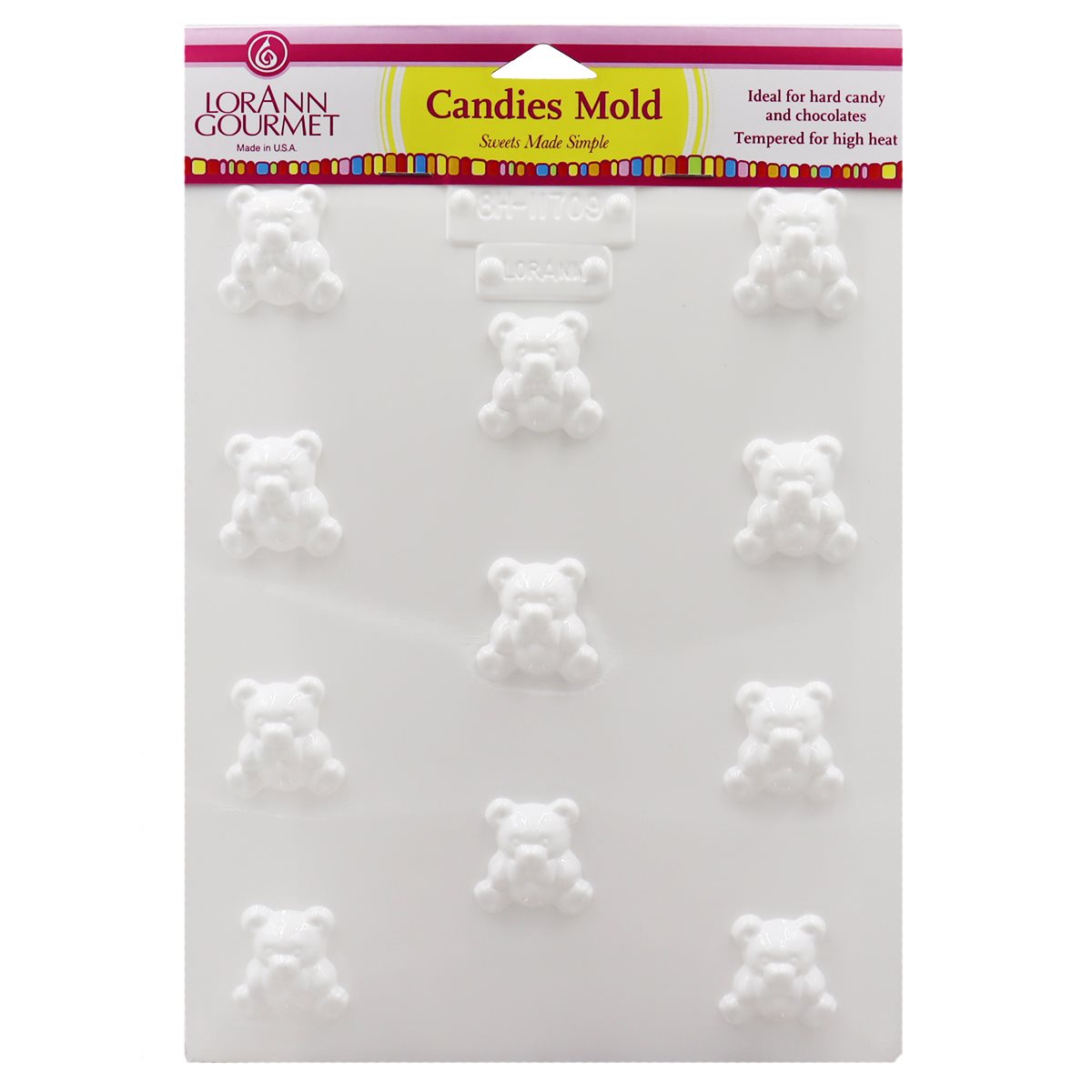 Teddy Bear Pieces Sheet Mold