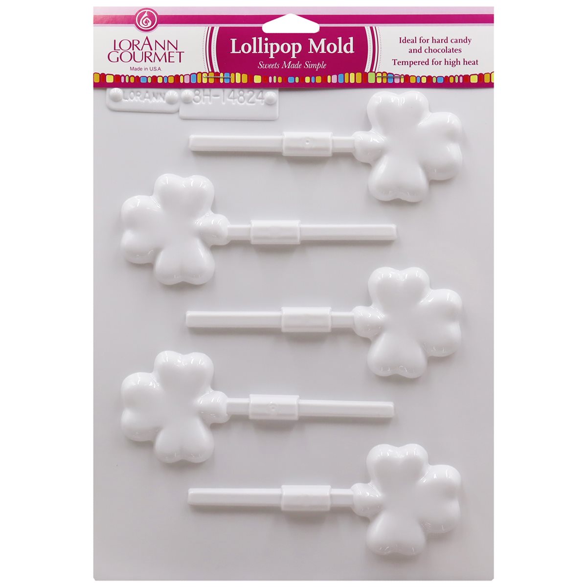 Shamrocks Lollipop Sheet Mold