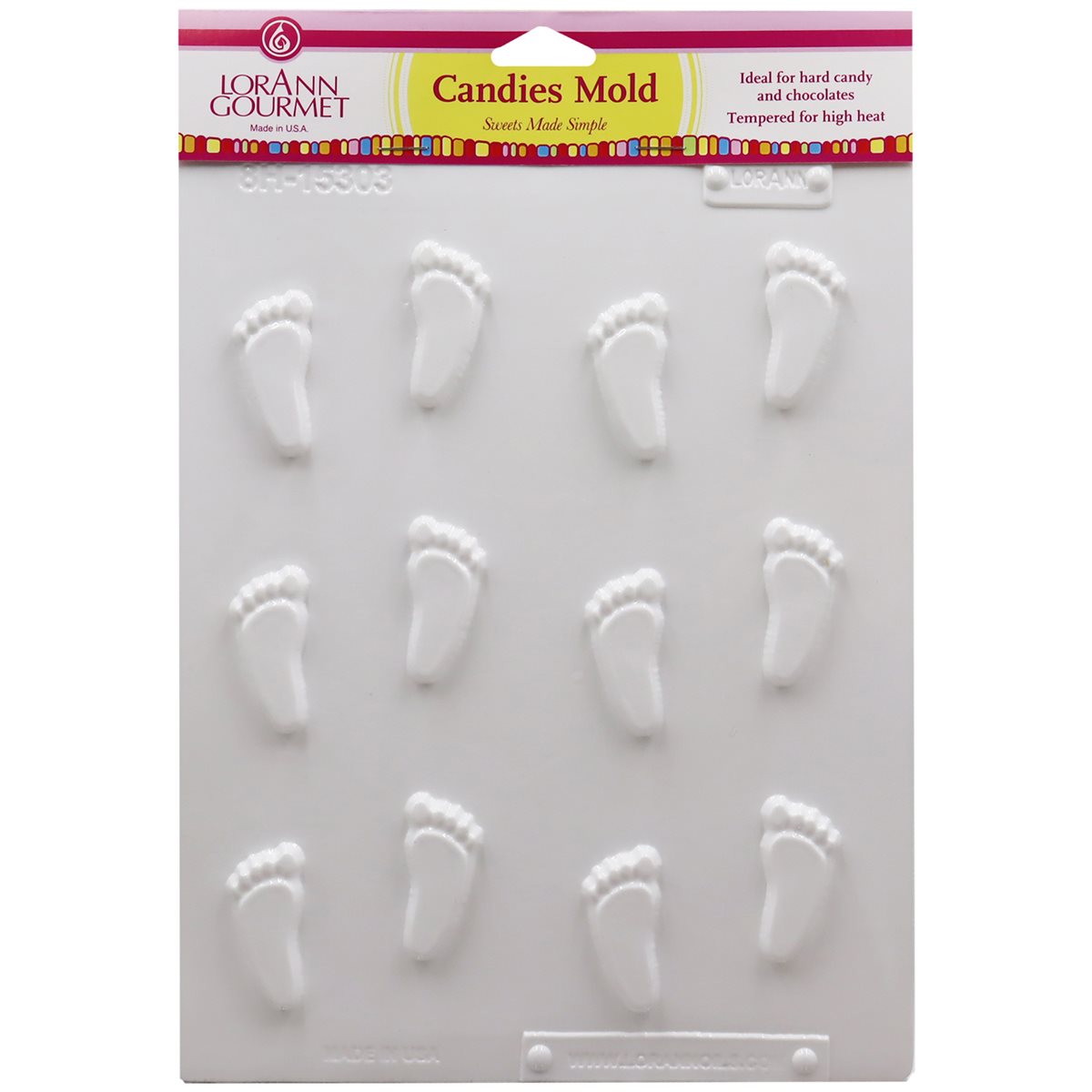 Baby Feet Candies Sheet Mold