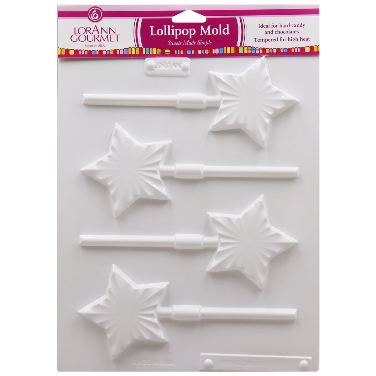 Bright Star Lollipop Sheet Mold