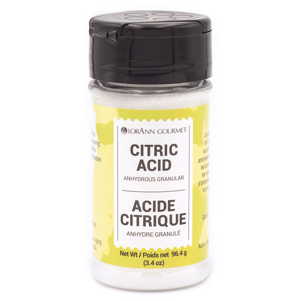 Citric Acid (Anhydrous Granular) 3.4 oz