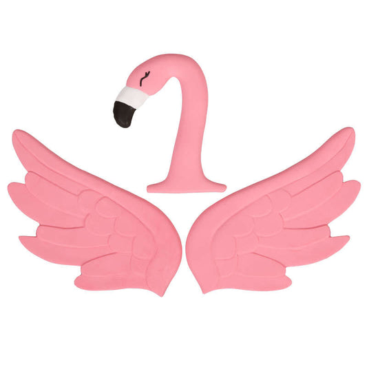 Flamingo Cake Decorations Kit, 3-Piece Cake Topper