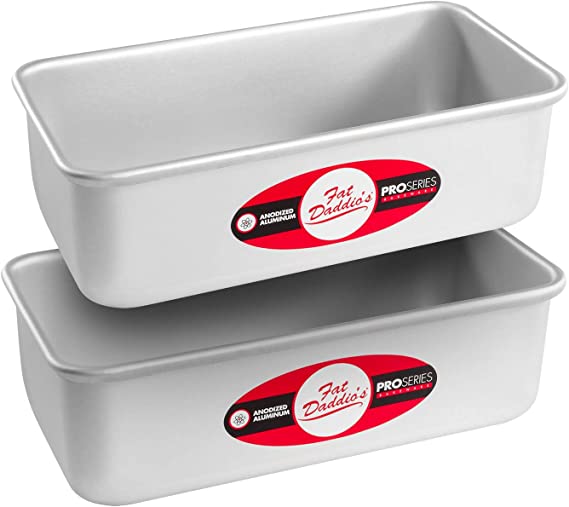 5 1/2 x 3 1/8 Anodized Aluminum Bread Loaf Pan