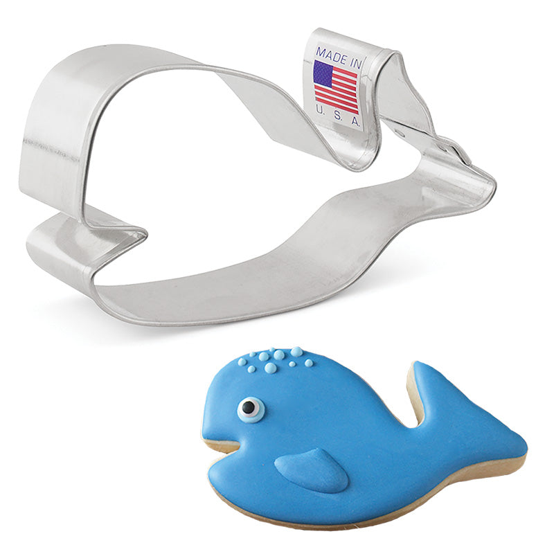 Cute Whale Cookie Cutter 3 7/8"