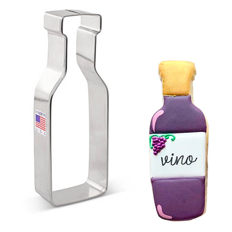 Wine Bottle Cookie Cutter 5"