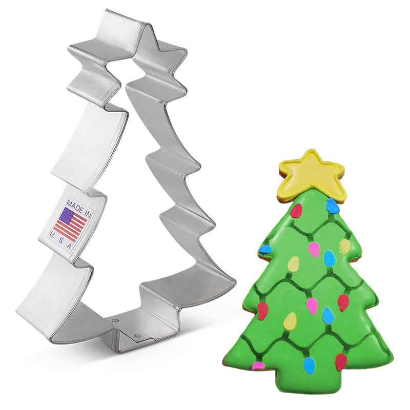 Christmas Tree with Star Cookie Cutter 4 1/2"