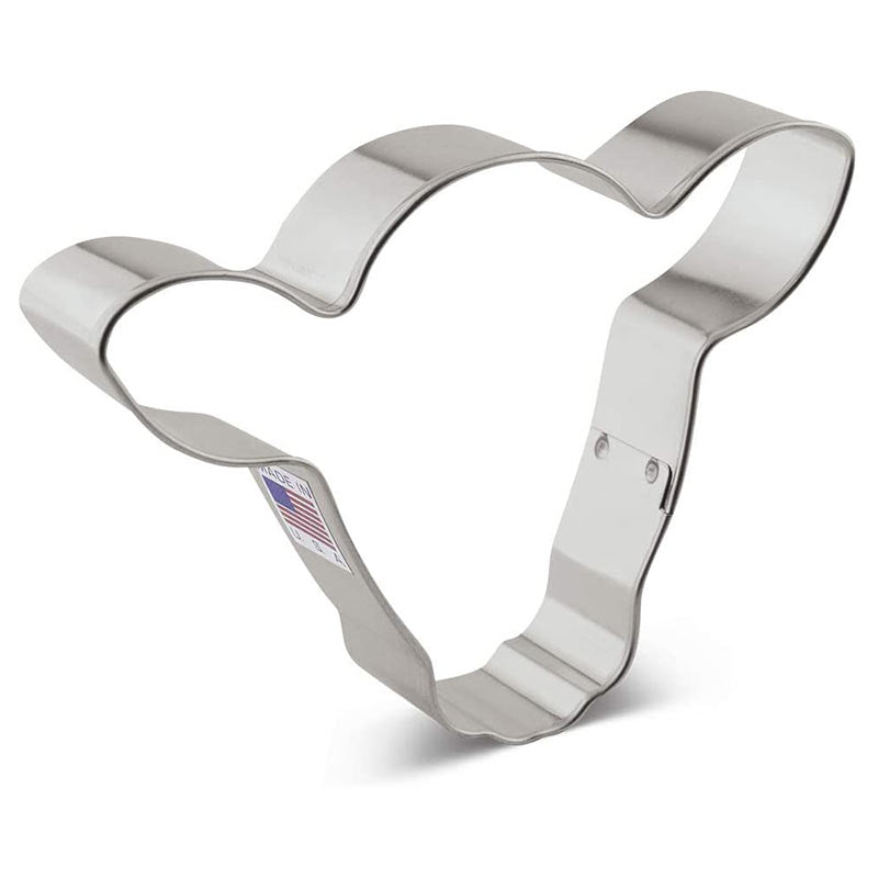 Cute Cow Face Cookie Cutter 4 1/2" x 3 1/4"