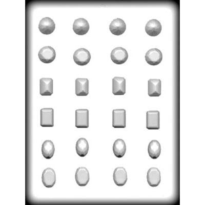 Assorted Jewels 1" Hard Candy Mold