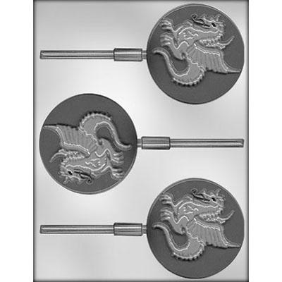 Dragon 3" Sucker Chocolate Mold