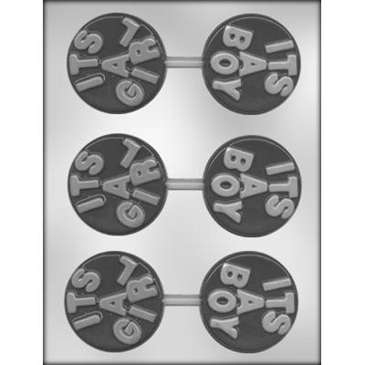 It's A Girl Round Sandwich Cookie Chocolate Mold