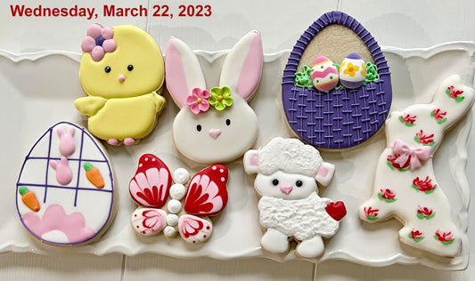 Wednesday 3/22/2023: Sugar Cookie Decorating class - Easter Theme (Please read class details below)