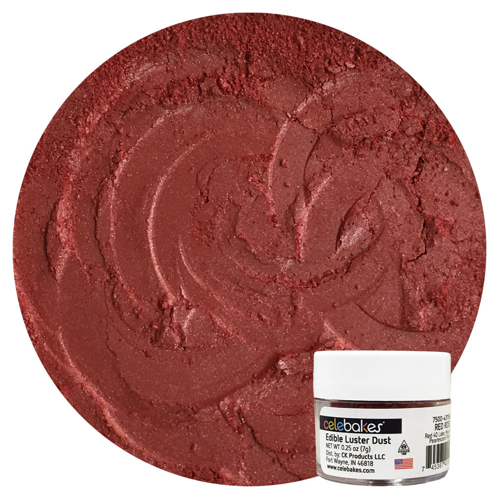 Celebakes Red Rose Edible Luster Dust, .07 oz