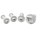 SHAPES PLUNGER CUTTERS - S/M/L/XL DIAMOND SET OF 4