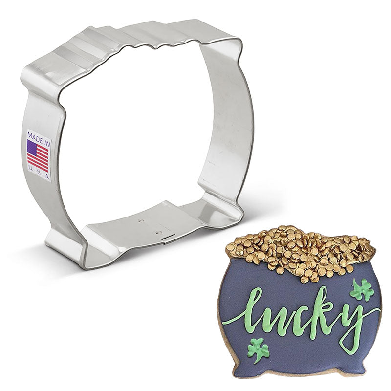 Pot of Gold Cookie Cutter 3 1/2"