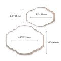 COOKIE & CAKE PLAQUE CUTTER STYLE 2 SET OF 2